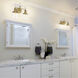 Taylor 2 Light 15 inch Old Satin Brass Bath Bar Wall Light